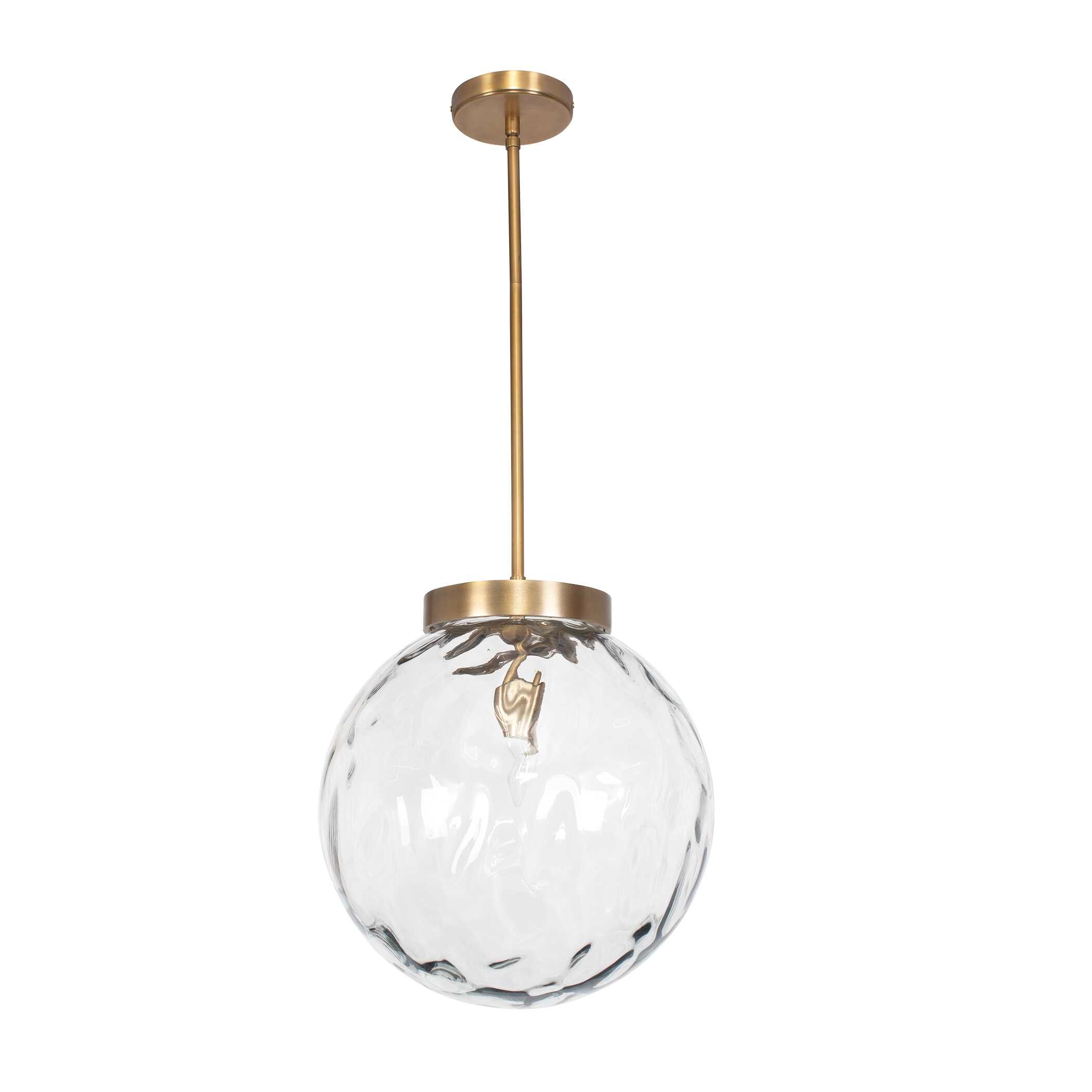 Uttermost Gaia Gaia 1 Light Watered Glass Pendant