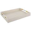 Uttermost Wessex White Faux Shagreen Tray