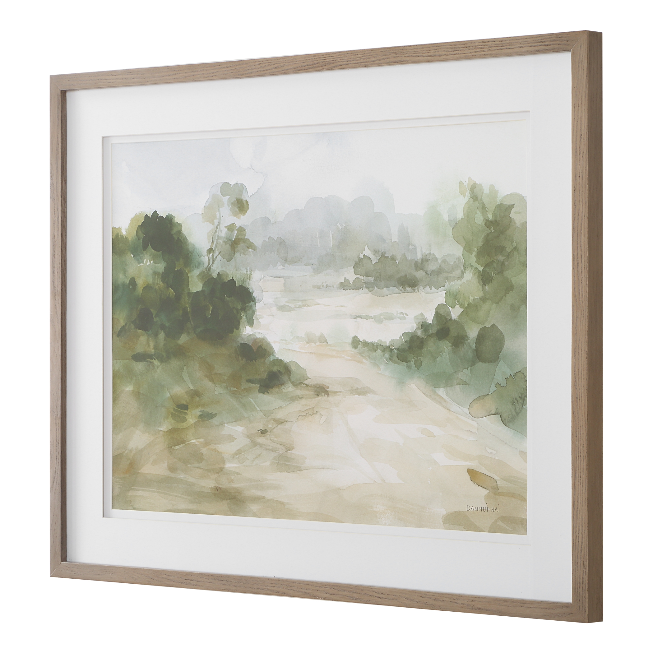 Verdant Watercolor Landscape Print