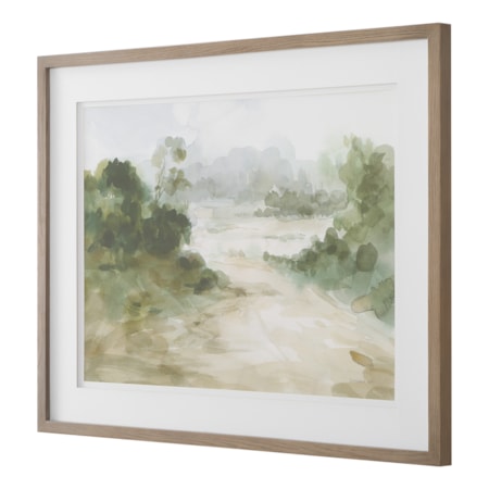 Verdant Watercolor Landscape Print