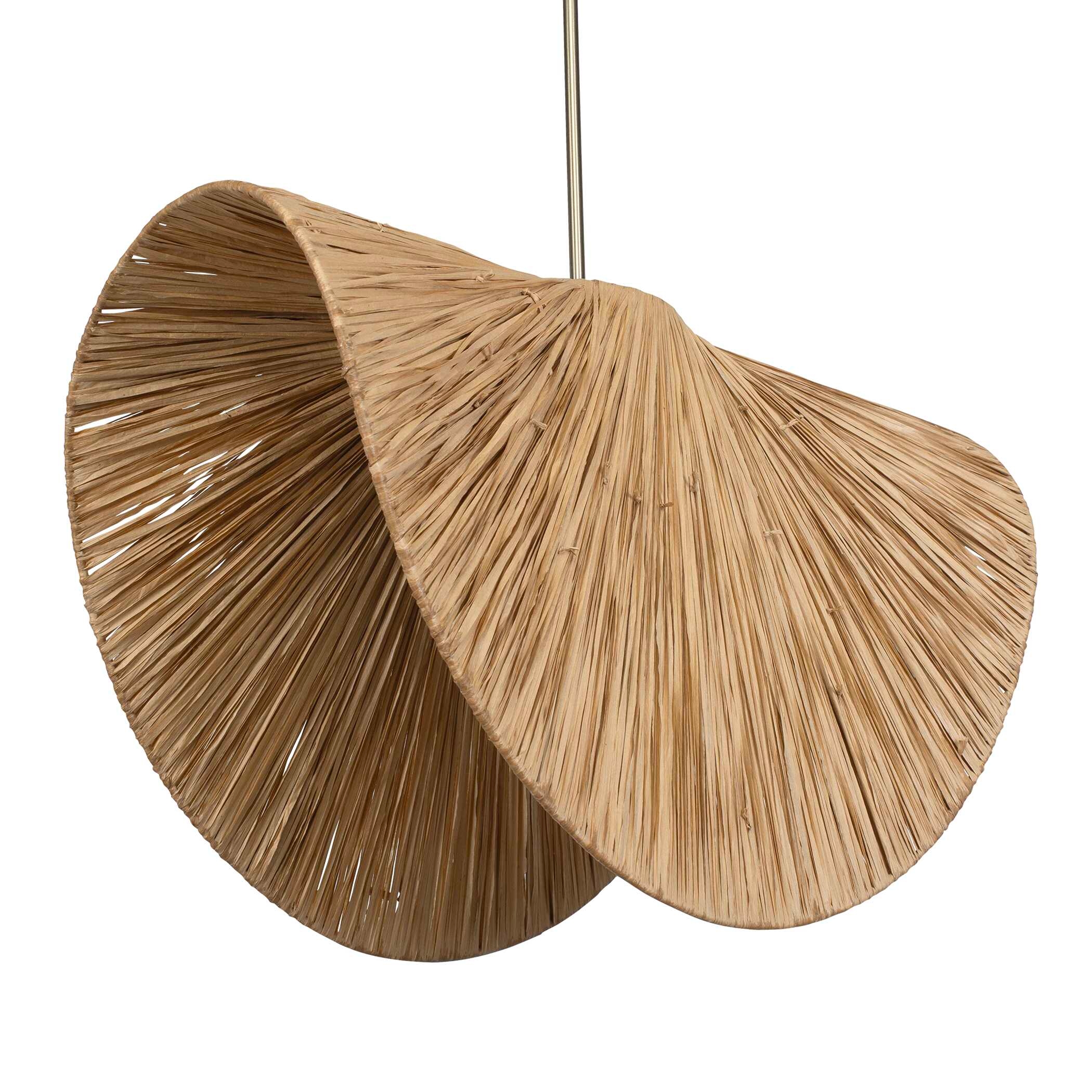 Bend 1 Light Raffia Pendant