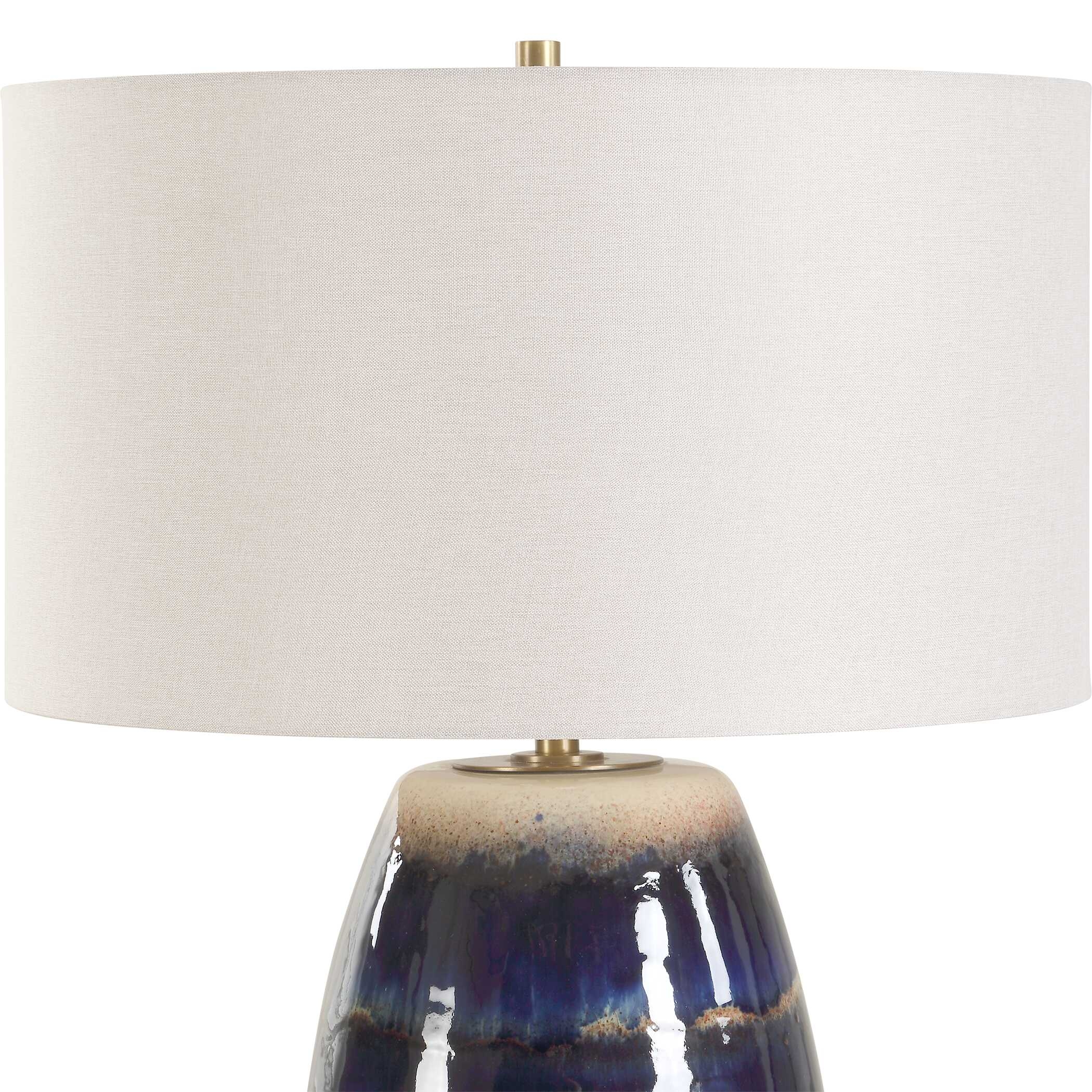 Orleans Blue Glaze Table Lamp