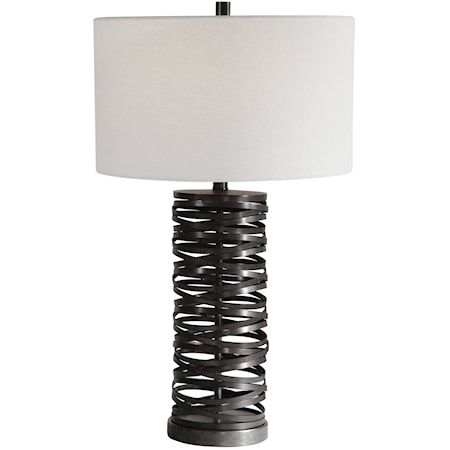 Alita Rust Black Table Lamp