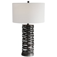 Alita Rust Black Table Lamp