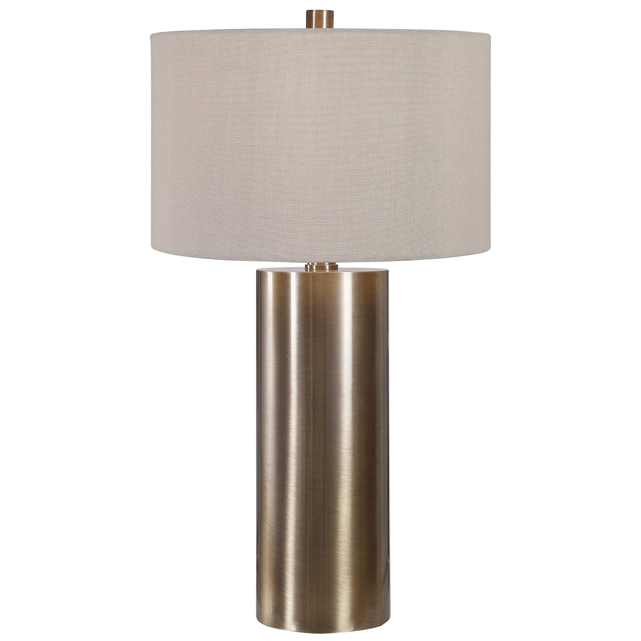 Uttermost Table Lamps Taria Brushed Brass Table Lamp