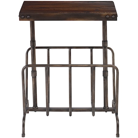 Sonora Industrial Magazine Side Table