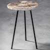 Uttermost Accent Furniture - Occasional Tables Mircea Petrified Wood Accent Table