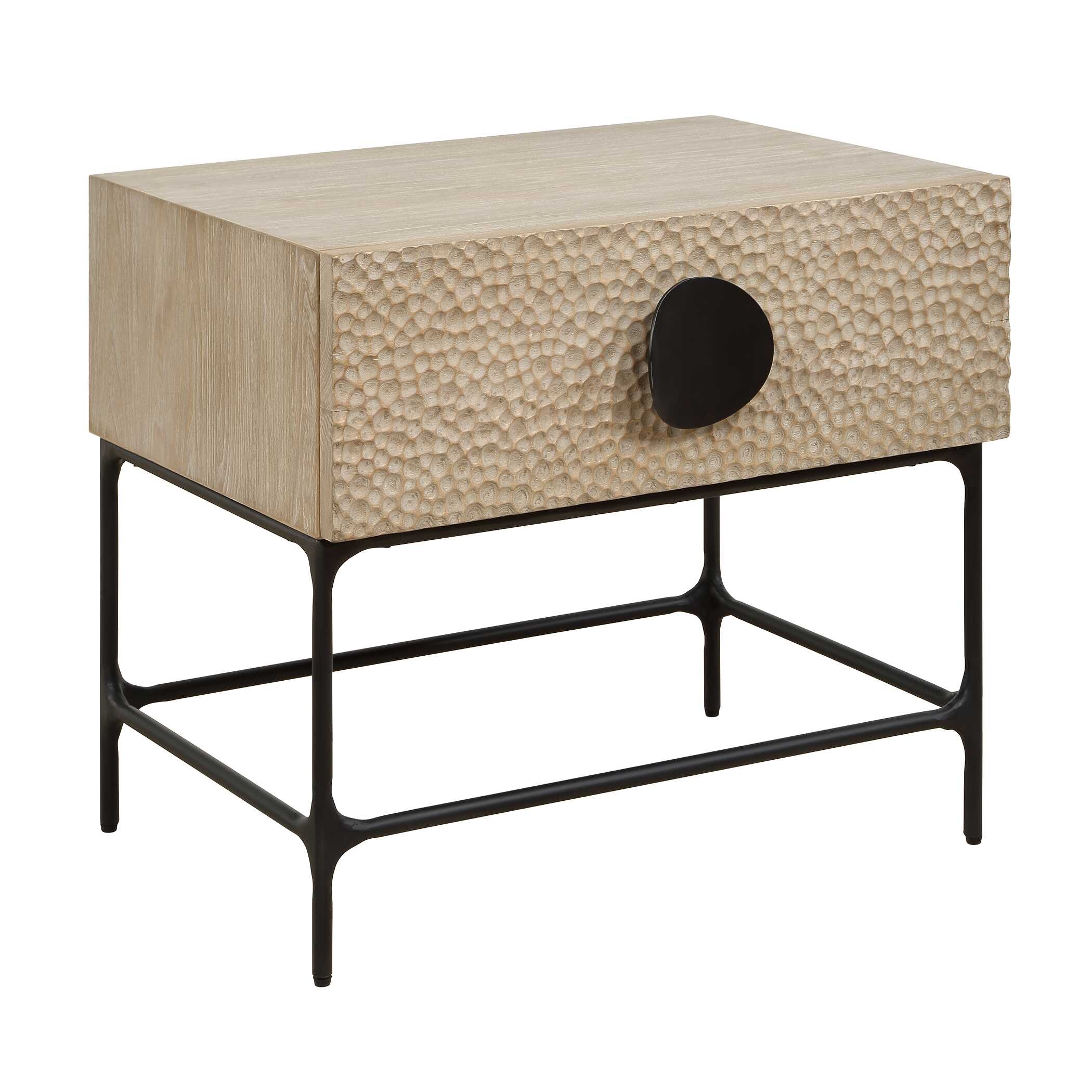 Uttermost Lunar Lunar Wooden Side Table