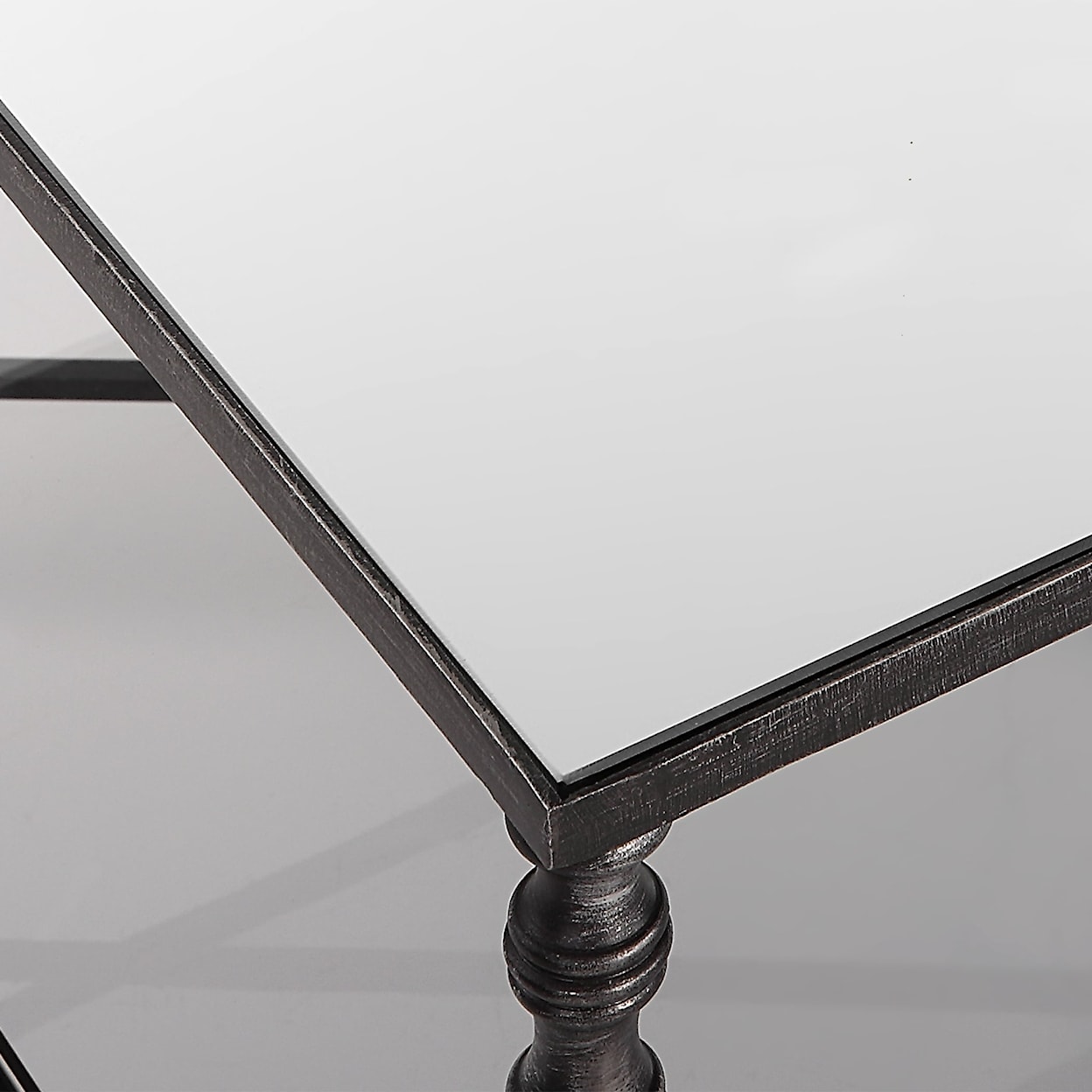 Uttermost Henzler Henzler Mirrored Steel Coffee Table