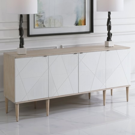 Tightrope 4-Door Modern Sideboard Cabinet