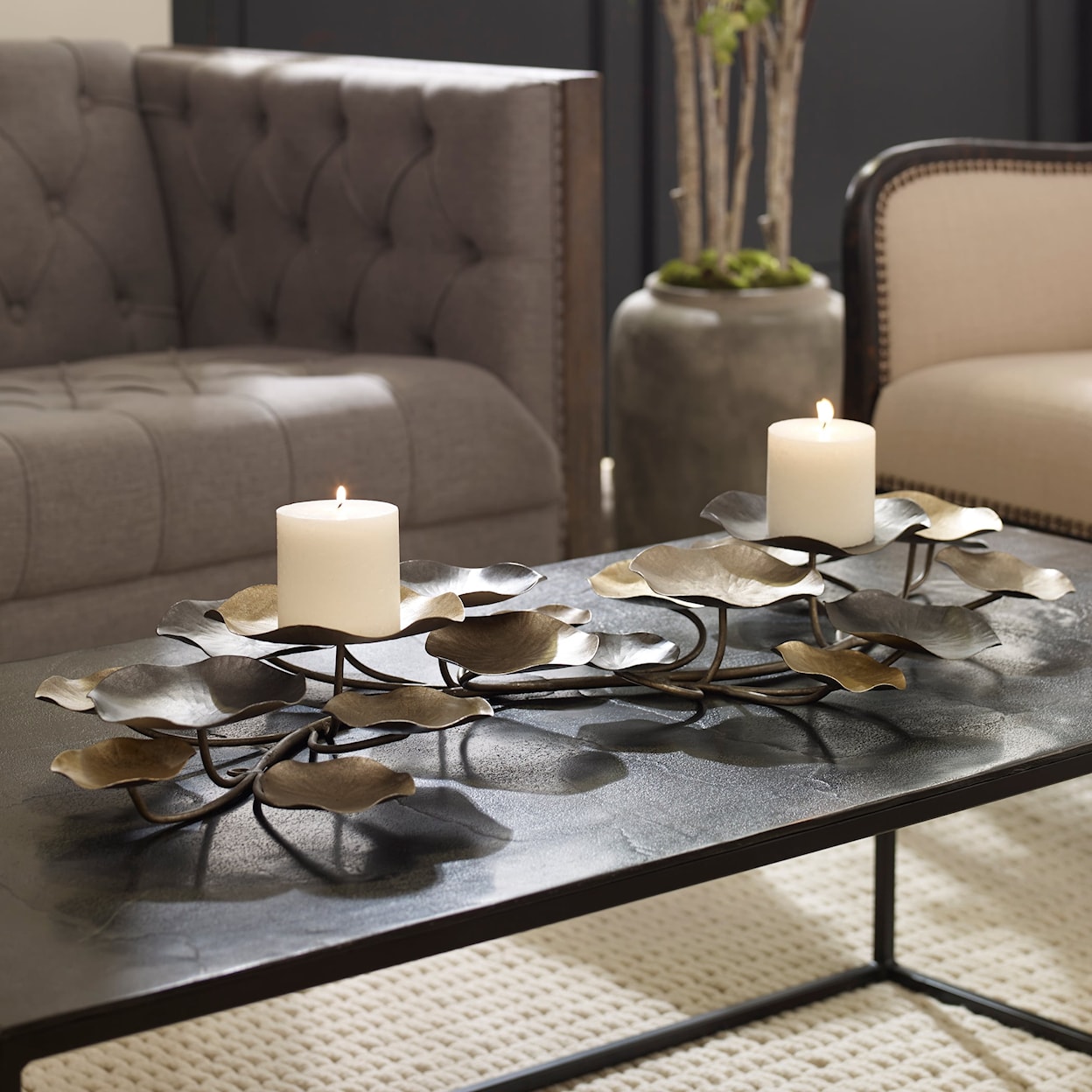 Uttermost Accessories - Candle Holders Lying Lotus Candleholder