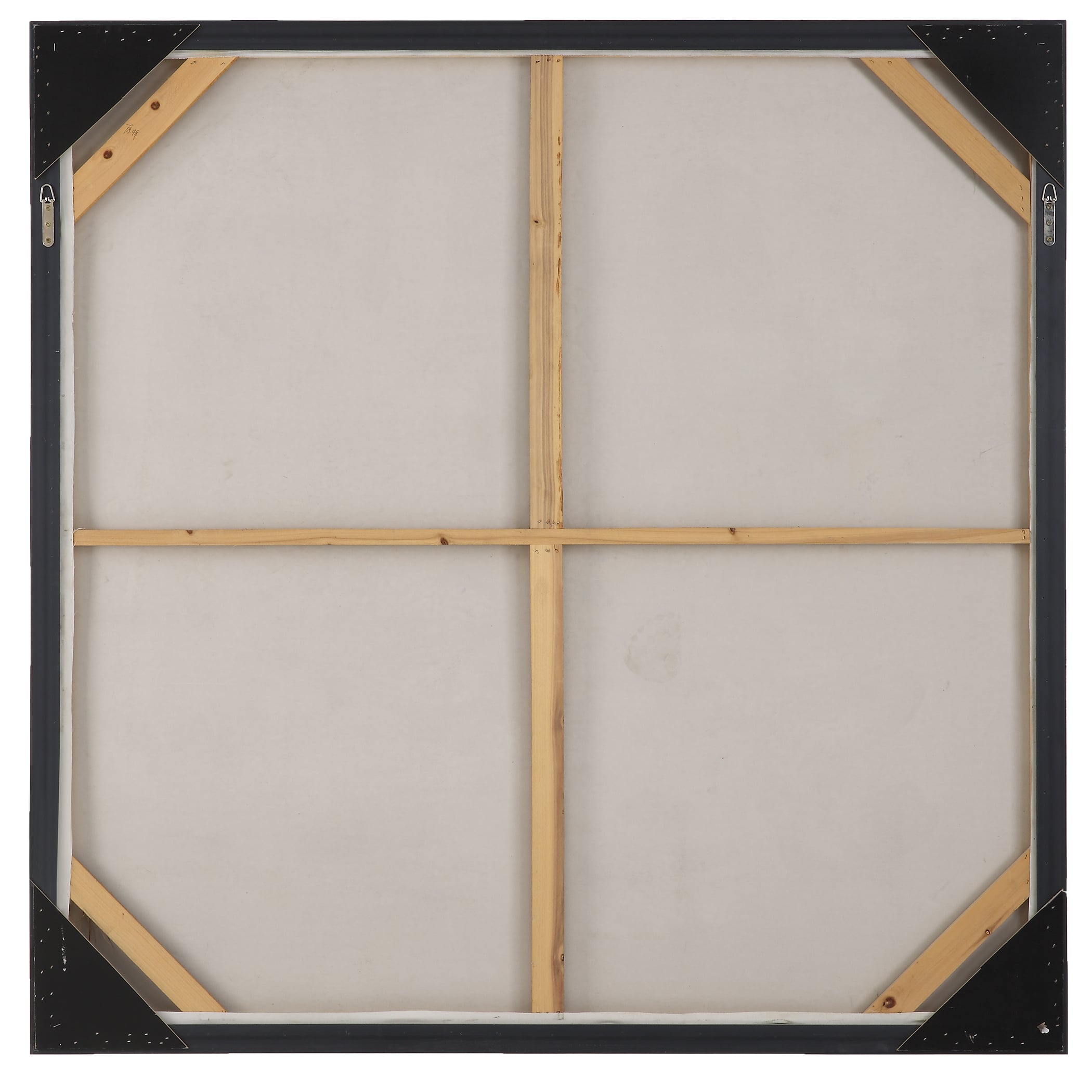 Uttermost Stacked Against Abstract Handcrafted Painted Canvas