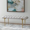 Uttermost Imperial Imperial Upholstered Gray Bench