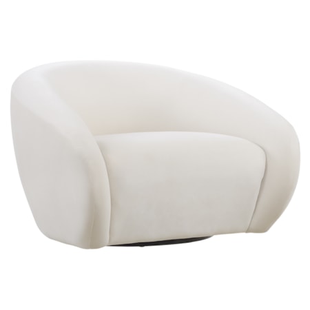 Desoto Cream Swivel Chair