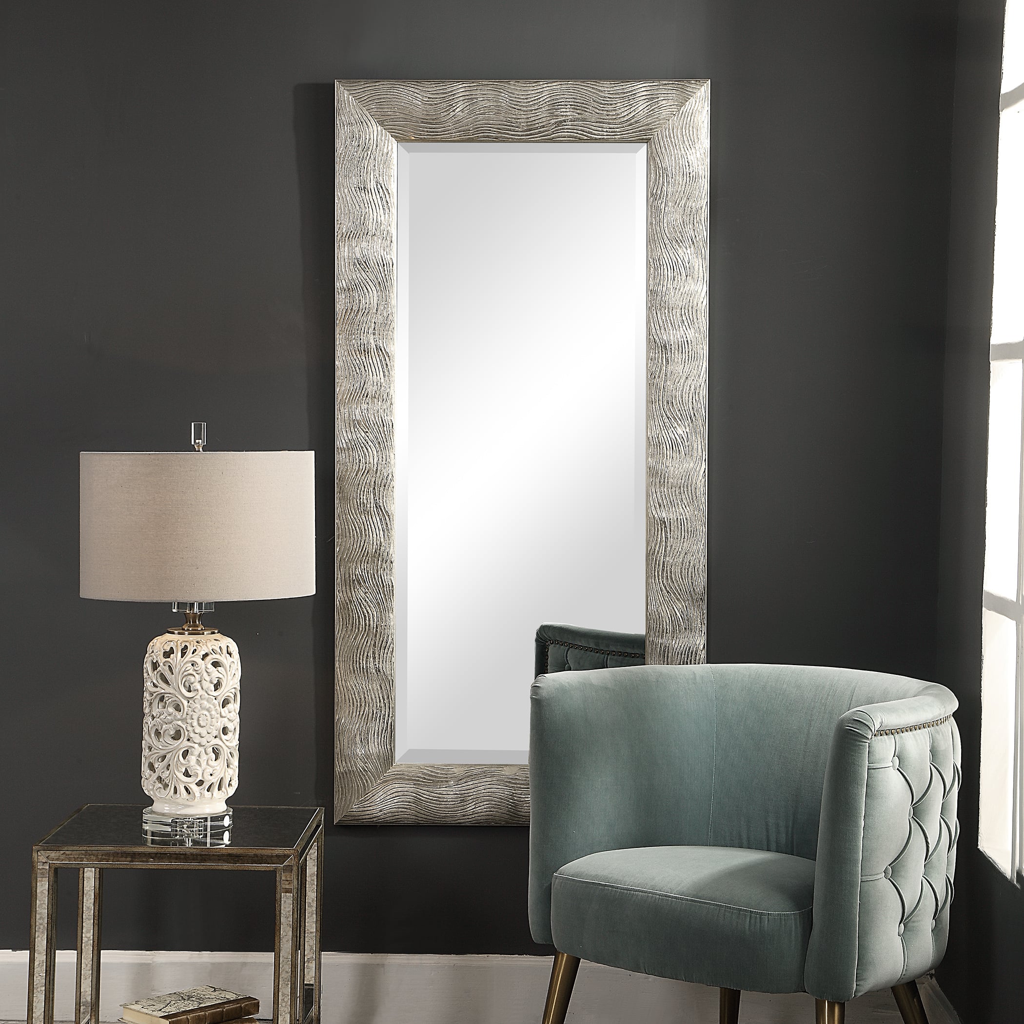 Uttermost Mirrors Maeona Metallic Silver Mirror