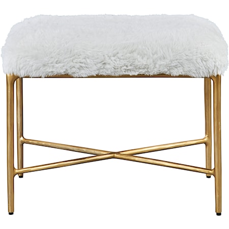 Charmed Sheepskin Small Bench