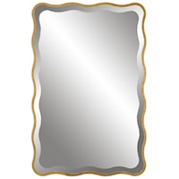 Aneta Gold Scalloped Mirror