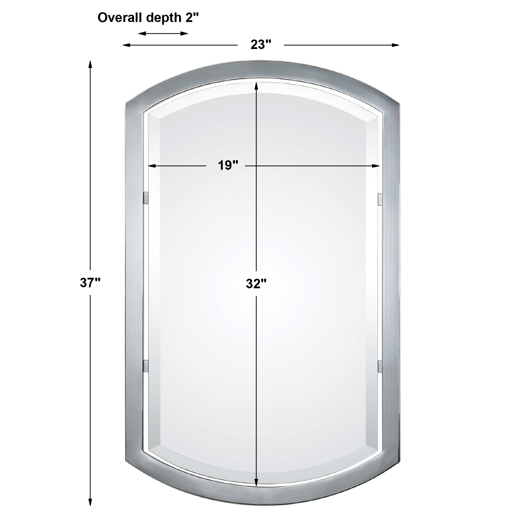 Uttermost Arched Mirrors 01128 Jacklyn Arched Metal Mirror Wayside