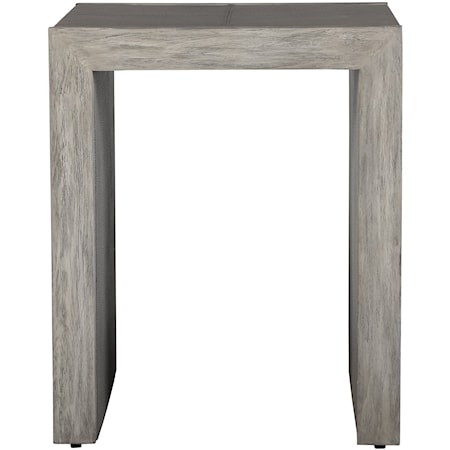 Aerina Modern Gray End Table