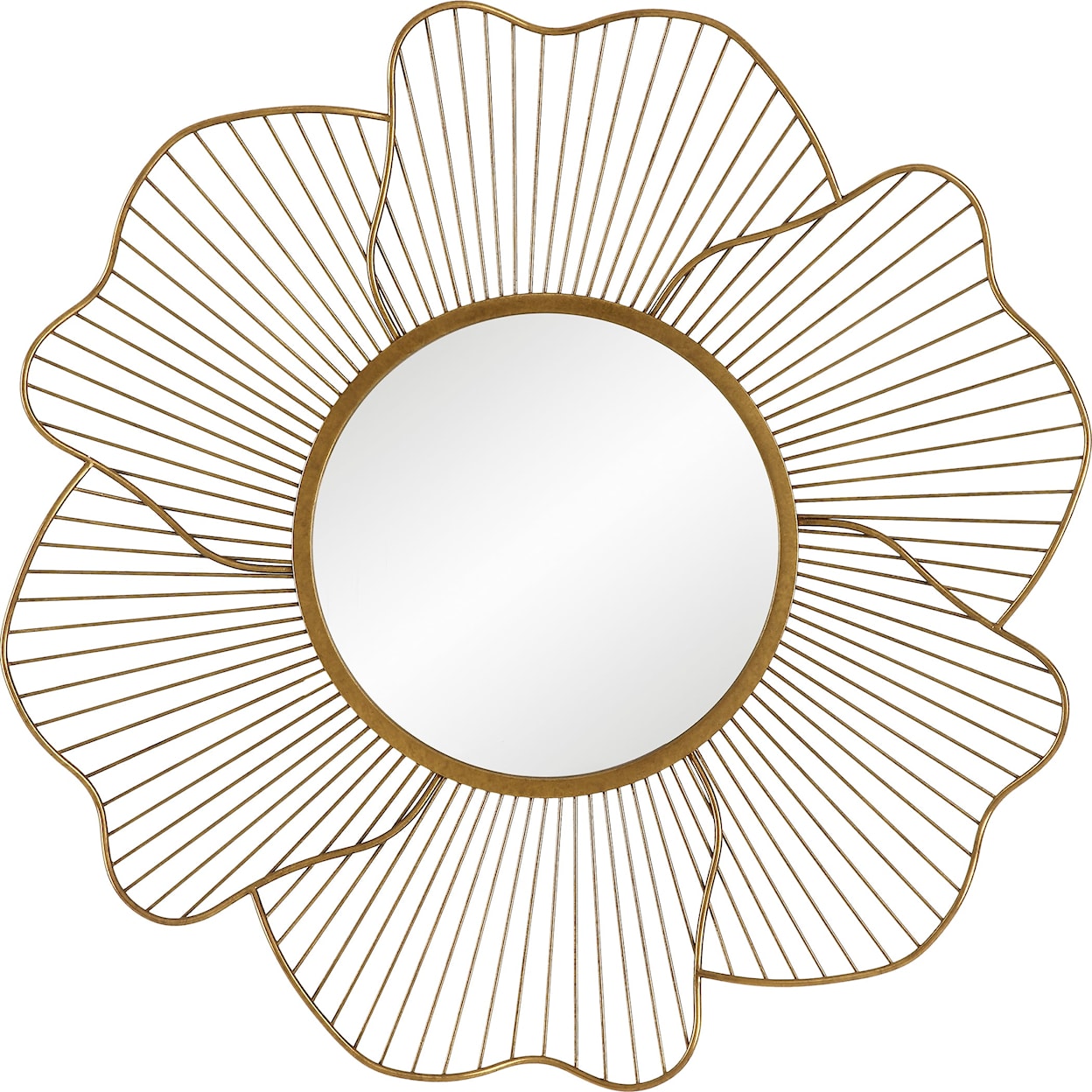 Uttermost Blossom Blossom Gold Floral Mirror
