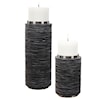 Uttermost Accessories - Candle Holders Stone Gray Candleholders, S/2