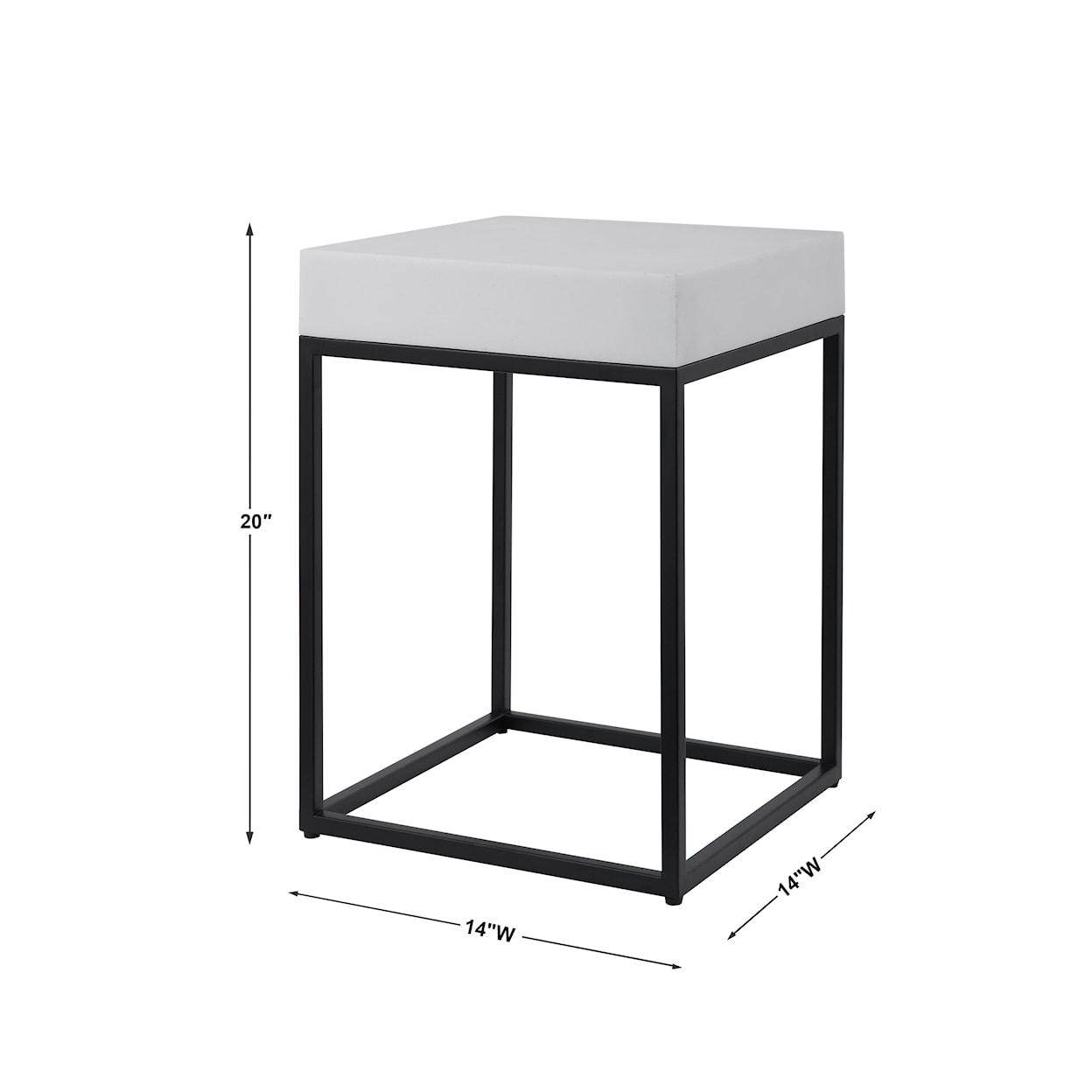 Uttermost Accent Furniture - Occasional Tables Gambia Marble Accent Table