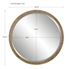 Uttermost Paradise Paradise Round Rattan Mirror