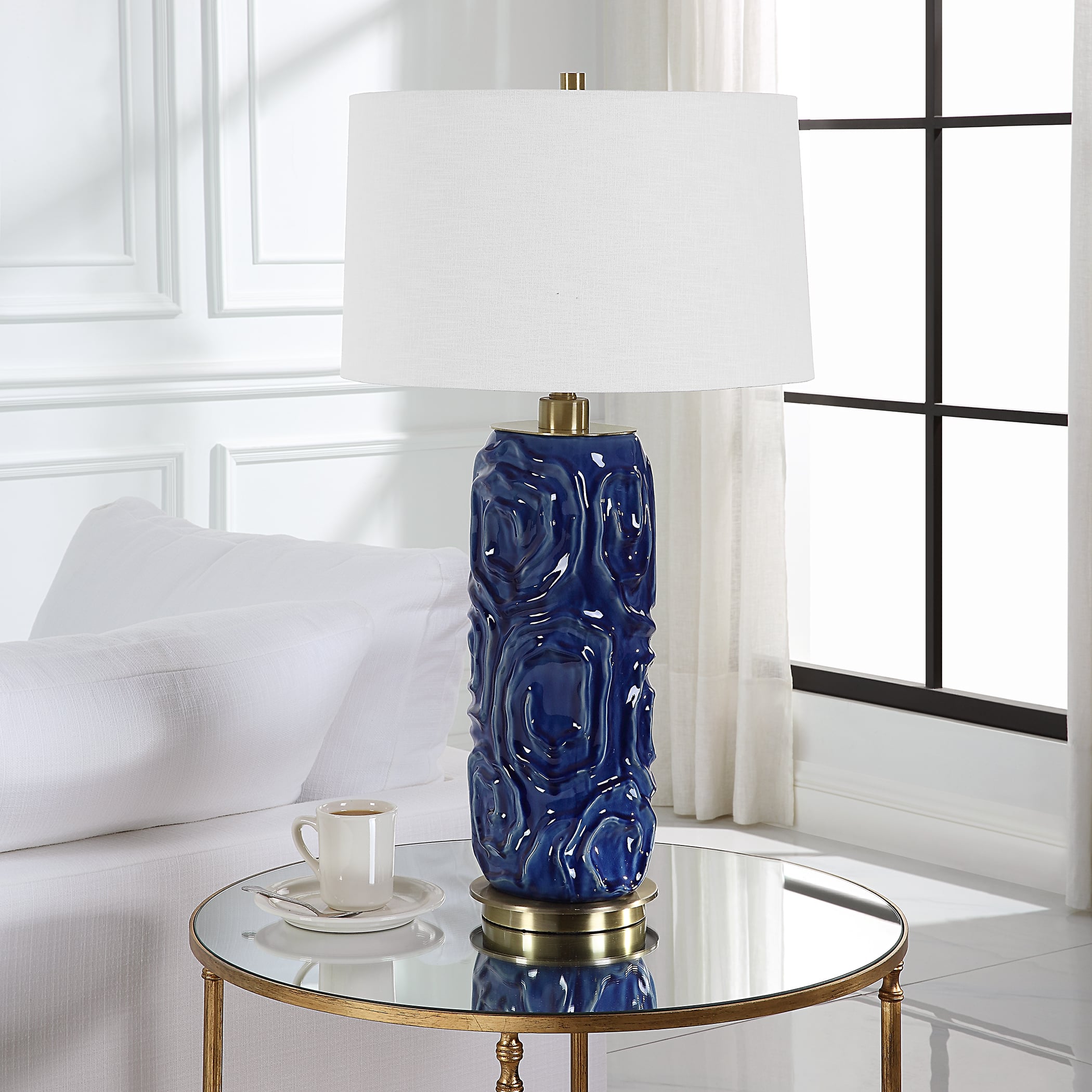 Zade Blue Table Lamp