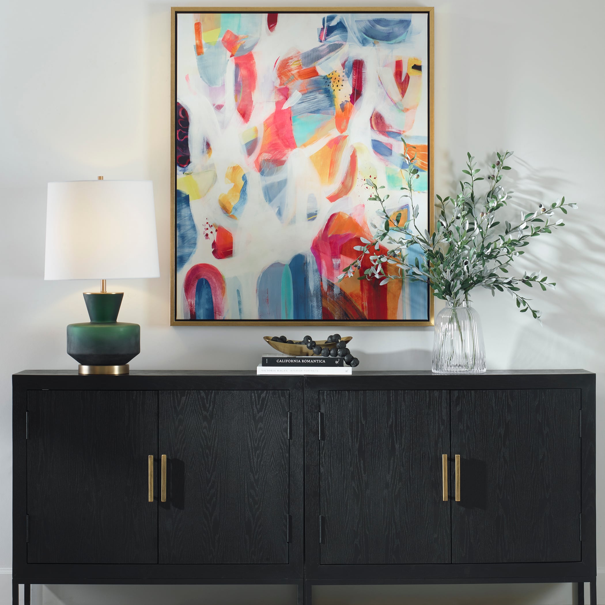 Trentino Dark Emerald Green Table Lamp