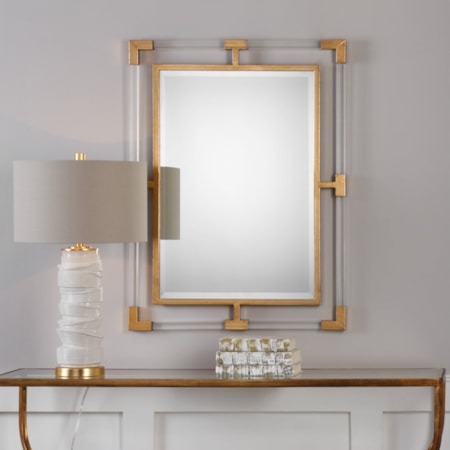 Balkan Modern Gold Wall Mirror