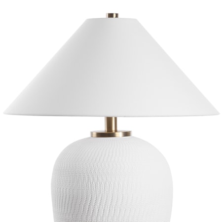 Merriton Matt White Table Lamp