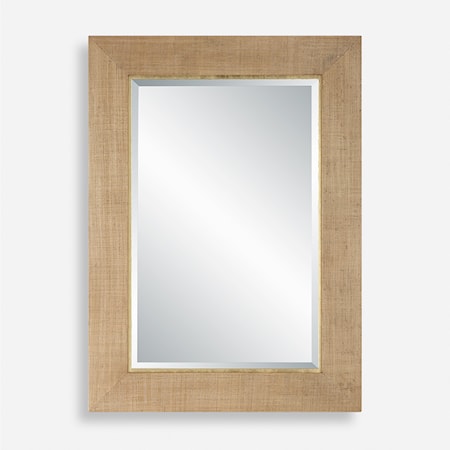 Bungalow Grass Cloth Mirror