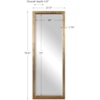 Uttermost Mirrors Edmonton Gold Leaner Mirror