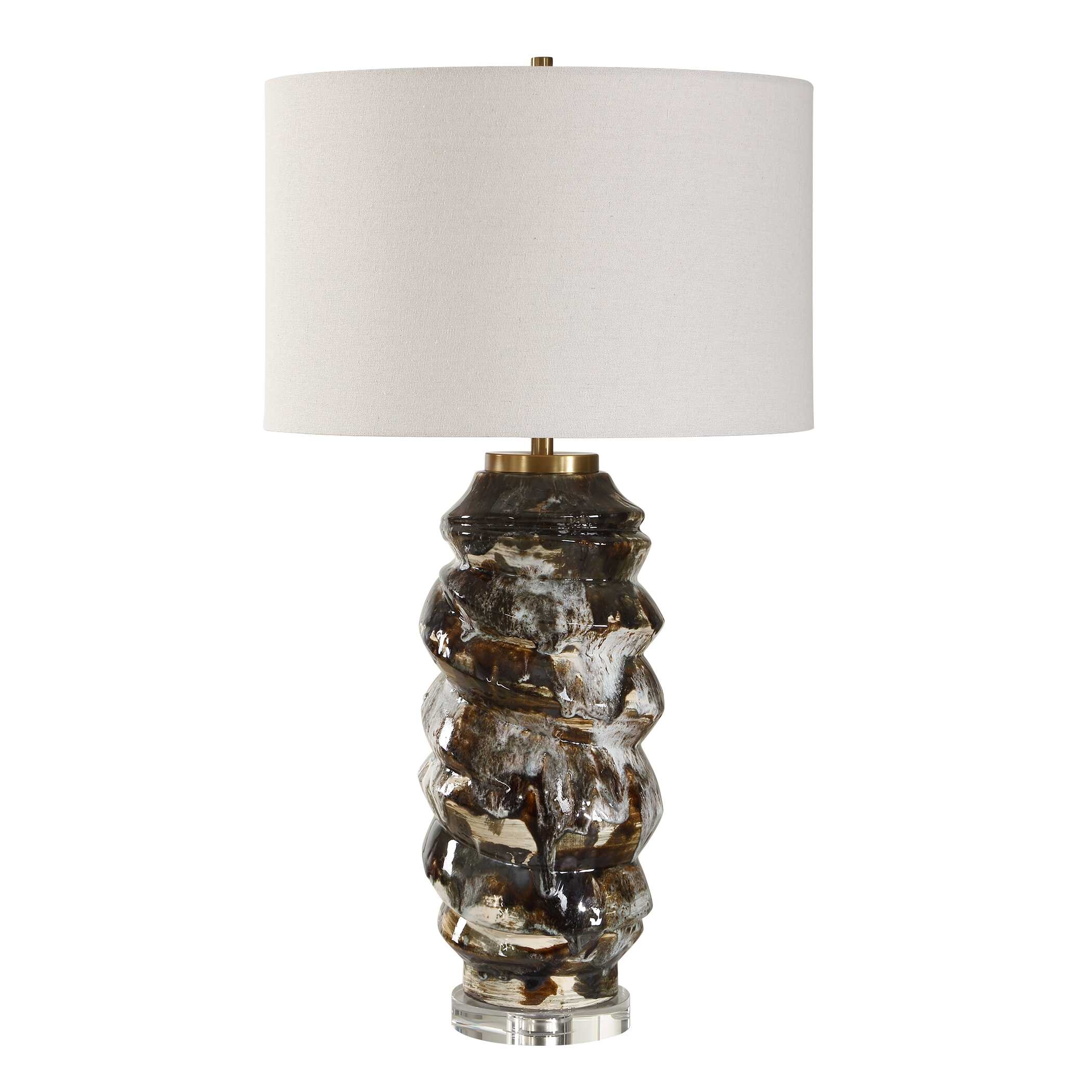 Uttermost Cuoco Cuoco Mottled Brown Table Lamp