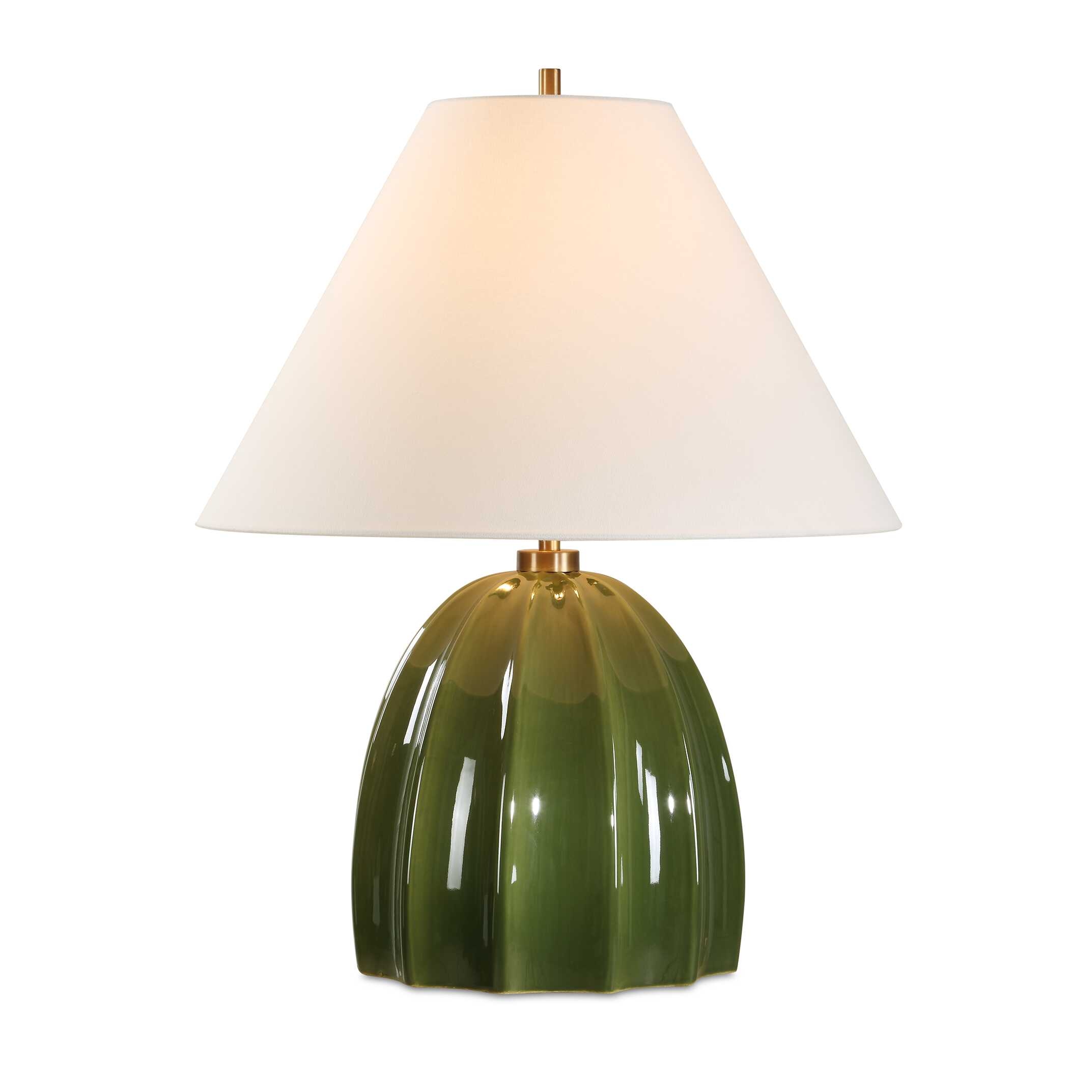 Renna Moss Green Table Lamp
