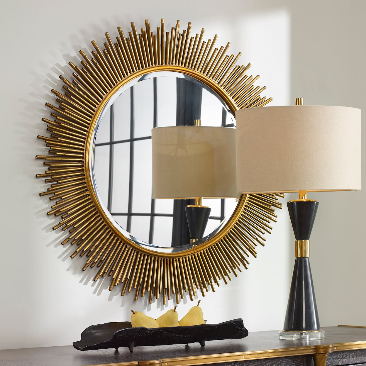 Uttermost Mirrors - Round Marlo Round Gold Mirror