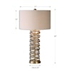 Uttermost Table Lamps Amarey Metal Ring Table Lamp