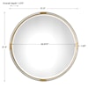 Uttermost Mirrors - Round Mackai Round Gold Mirror