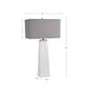 Uttermost Table Lamps Sycamore White Table Lamp