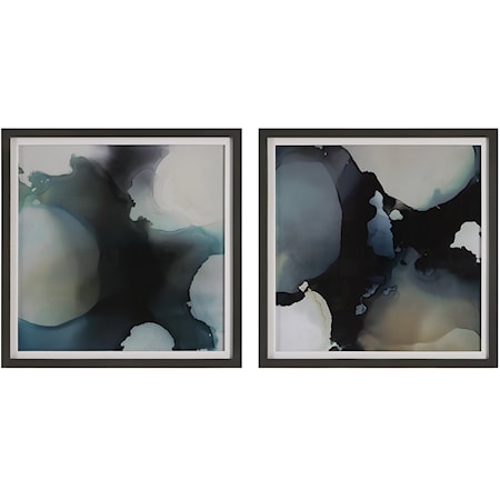 Telescopic Abstract Framed Prints, Set/2