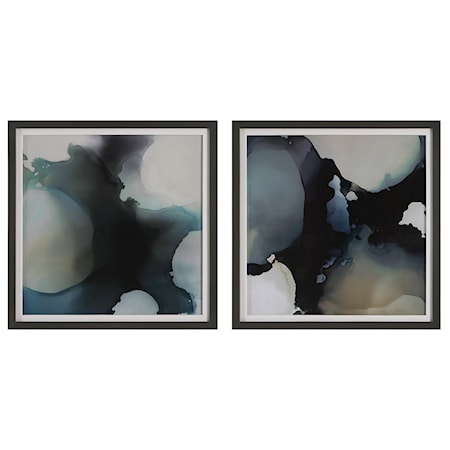 Telescopic Abstract Framed Prints Set/2