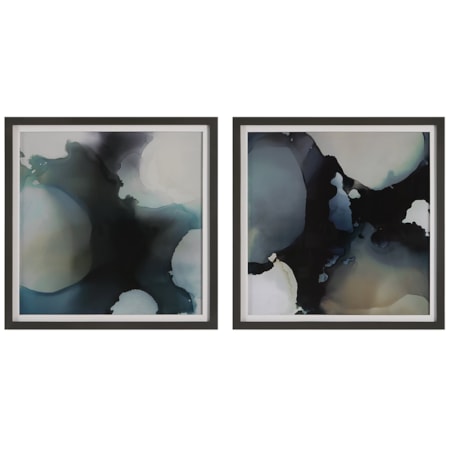 Telescopic Abstract Framed Prints Set/2