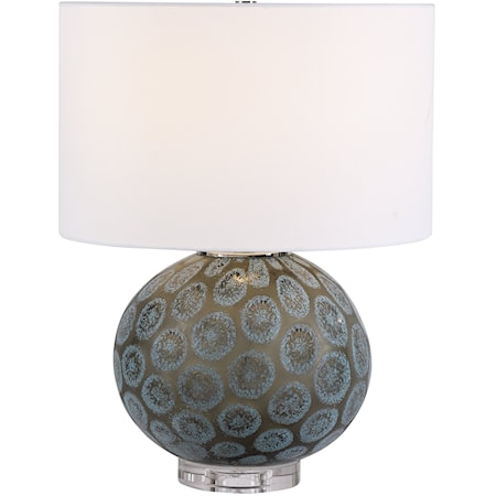 Agate Slice Charcoal Table Lamp