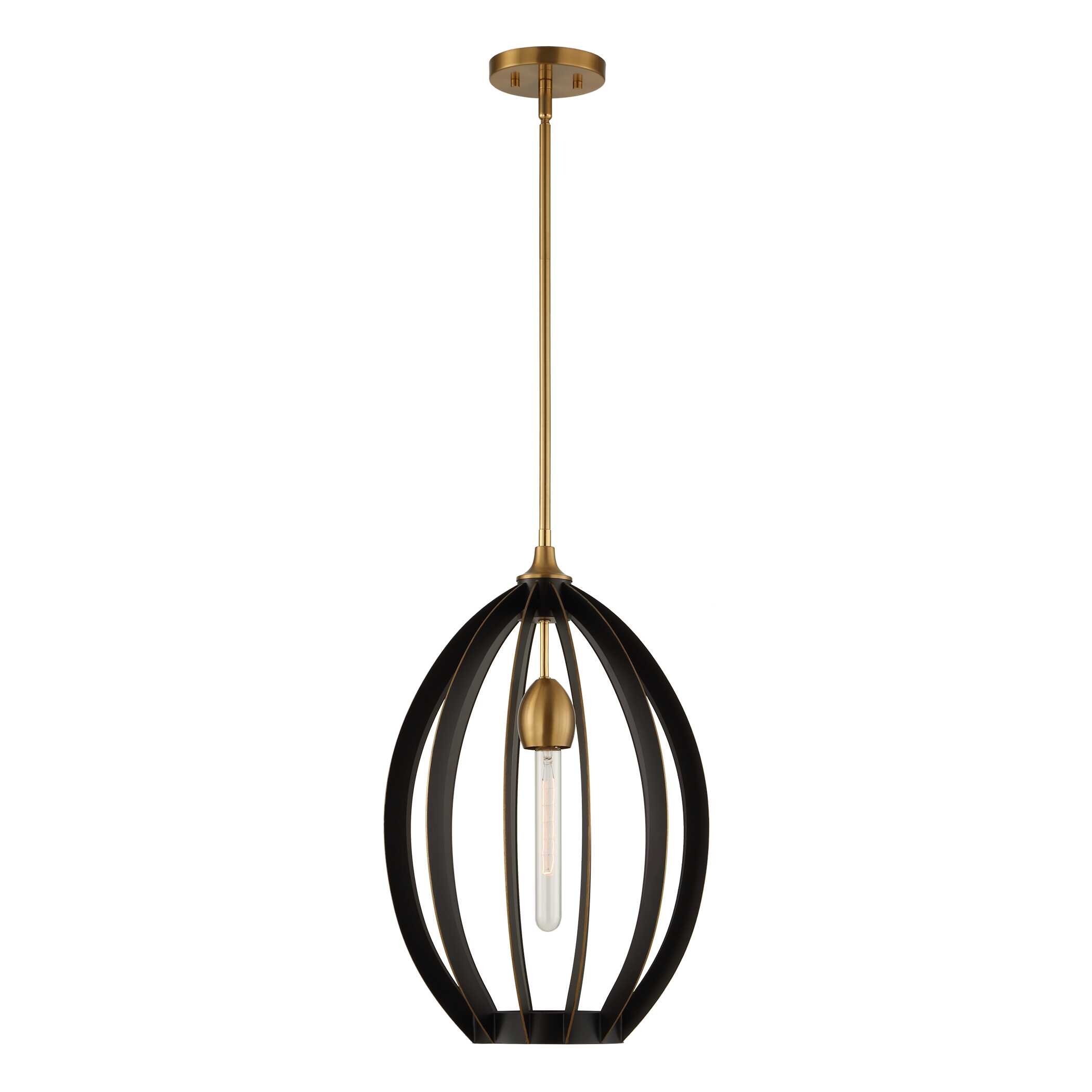 Uttermost Darby Darby 1 Light Architectural Oval Pendant
