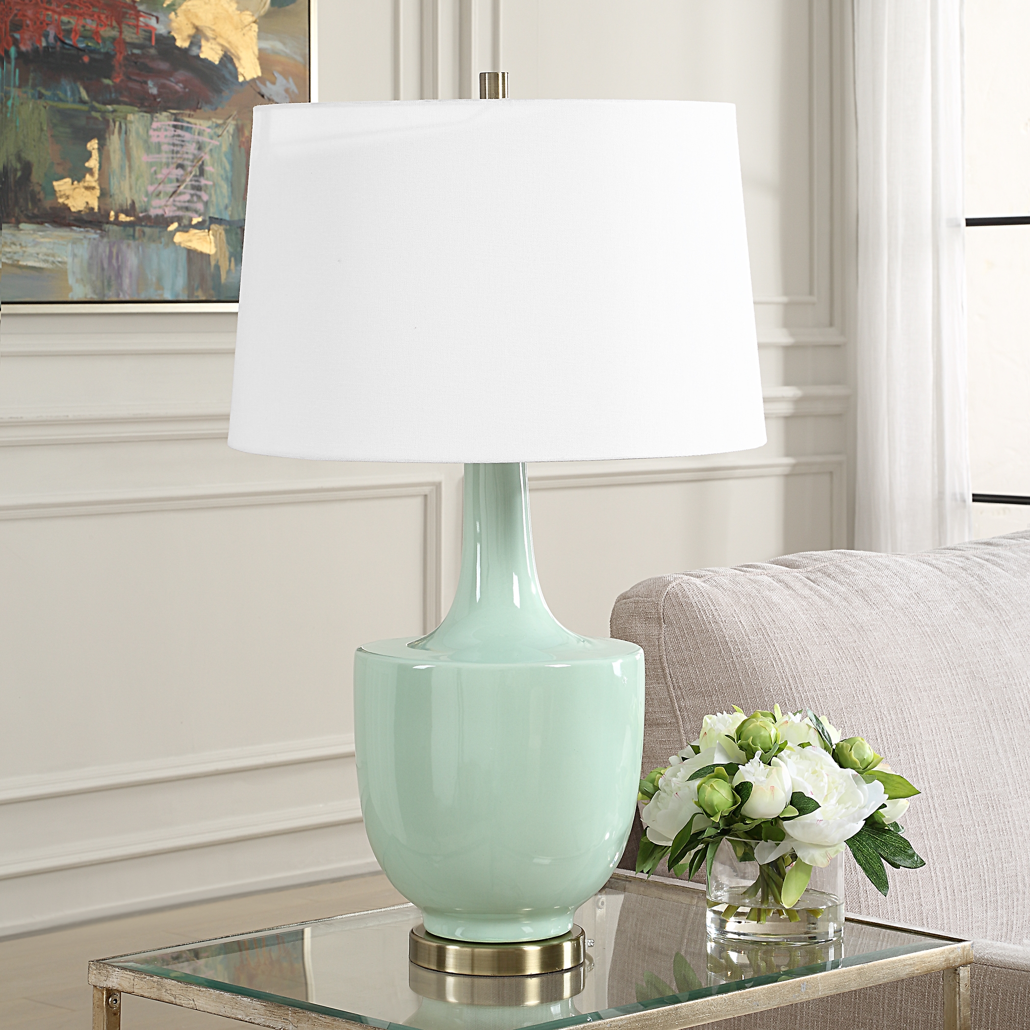 Uttermost Kyla Kyla Mint Green Table Lamp