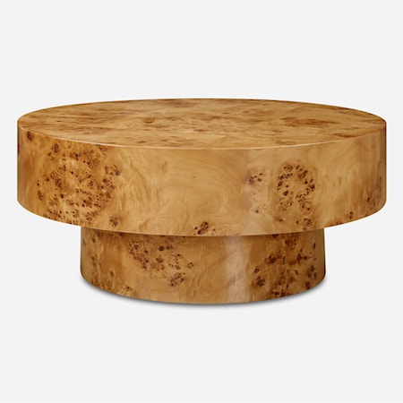 Knots Poplar Round Coffee Table