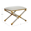 Uttermost Socialite Socialite White Small Bench