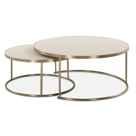 Aragon White Nesting Coffee Tables