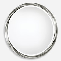 Orion Silver Round Mirror