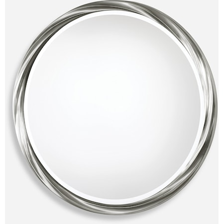 Orion Silver Round Mirror
